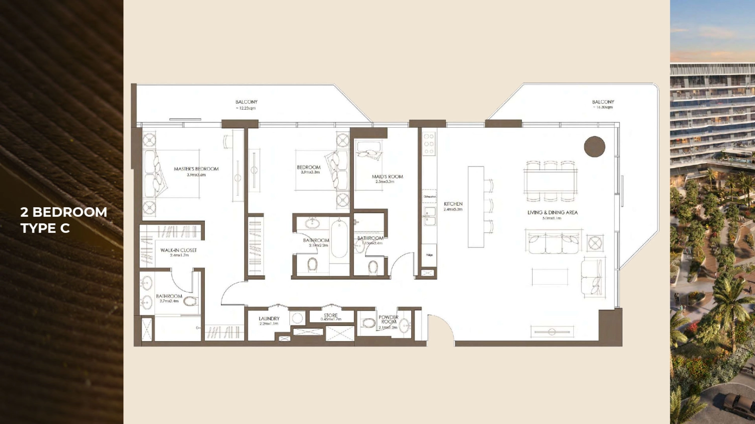2 BR - Type B